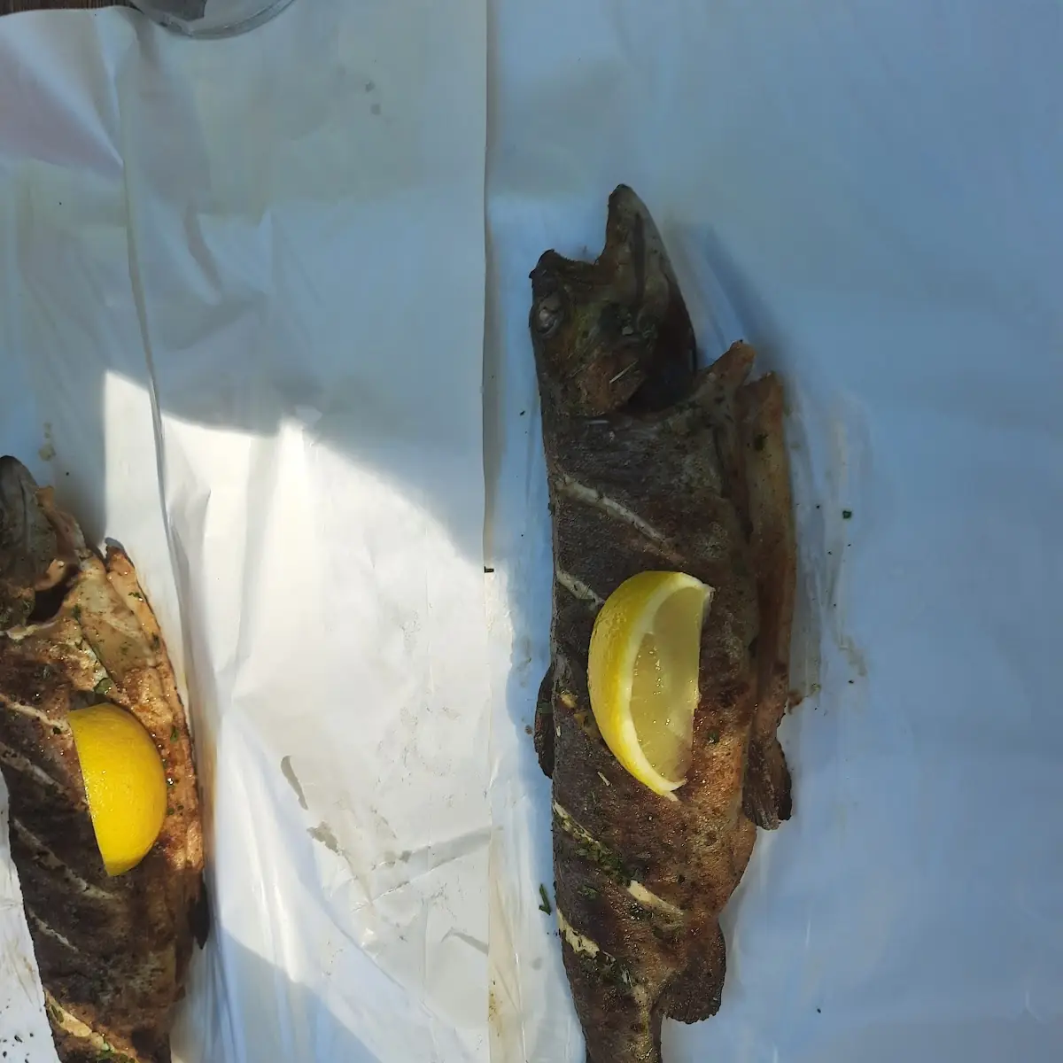 Forelle Vom Grill, Steckerlfisch in Abersee