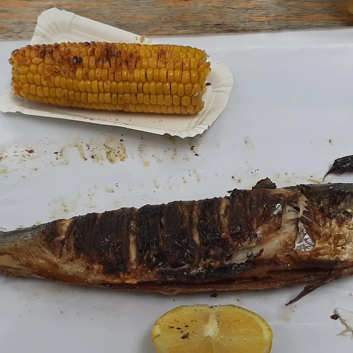 Makrele Vom Grill, Steckerlfisch in Abersee