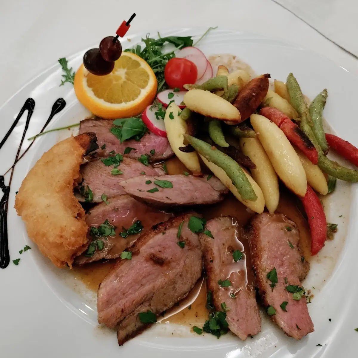 Entenbrust Auf Orangensauce