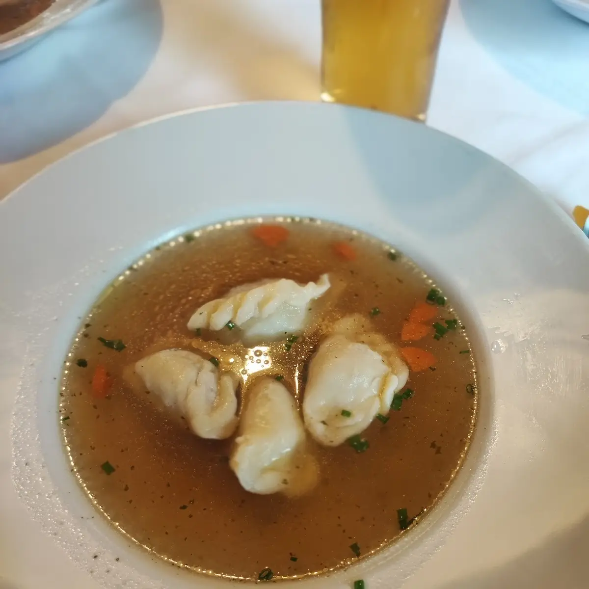 Schlickkrapfen Suppe