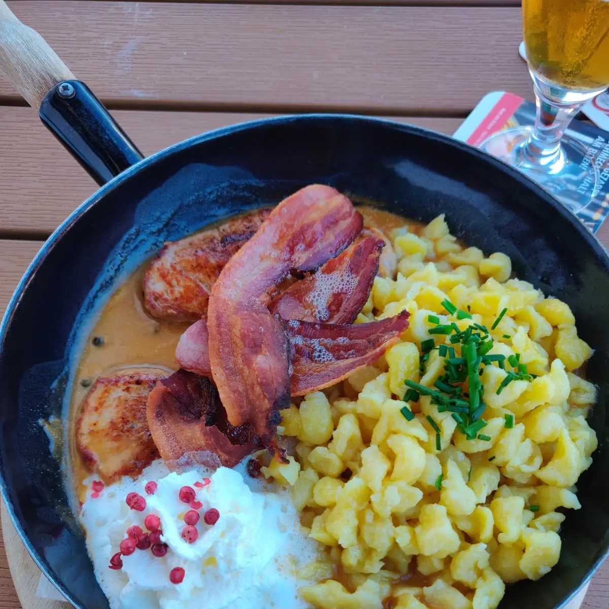 Holzfällerpfanne Mit Speck