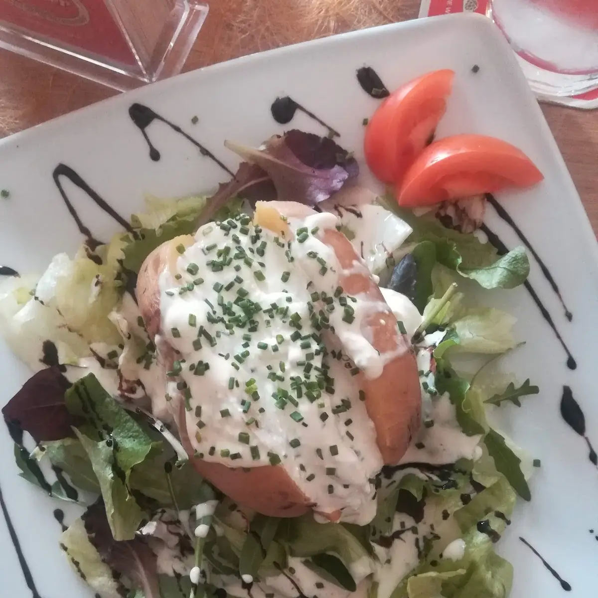 Folienkartoffel Mit Salat