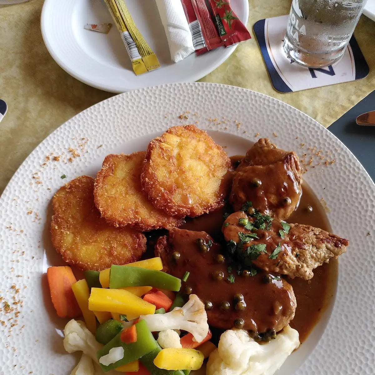 Schweinemedaillons & Kartoffelrösti, Restaurant Liftcafe Heisn