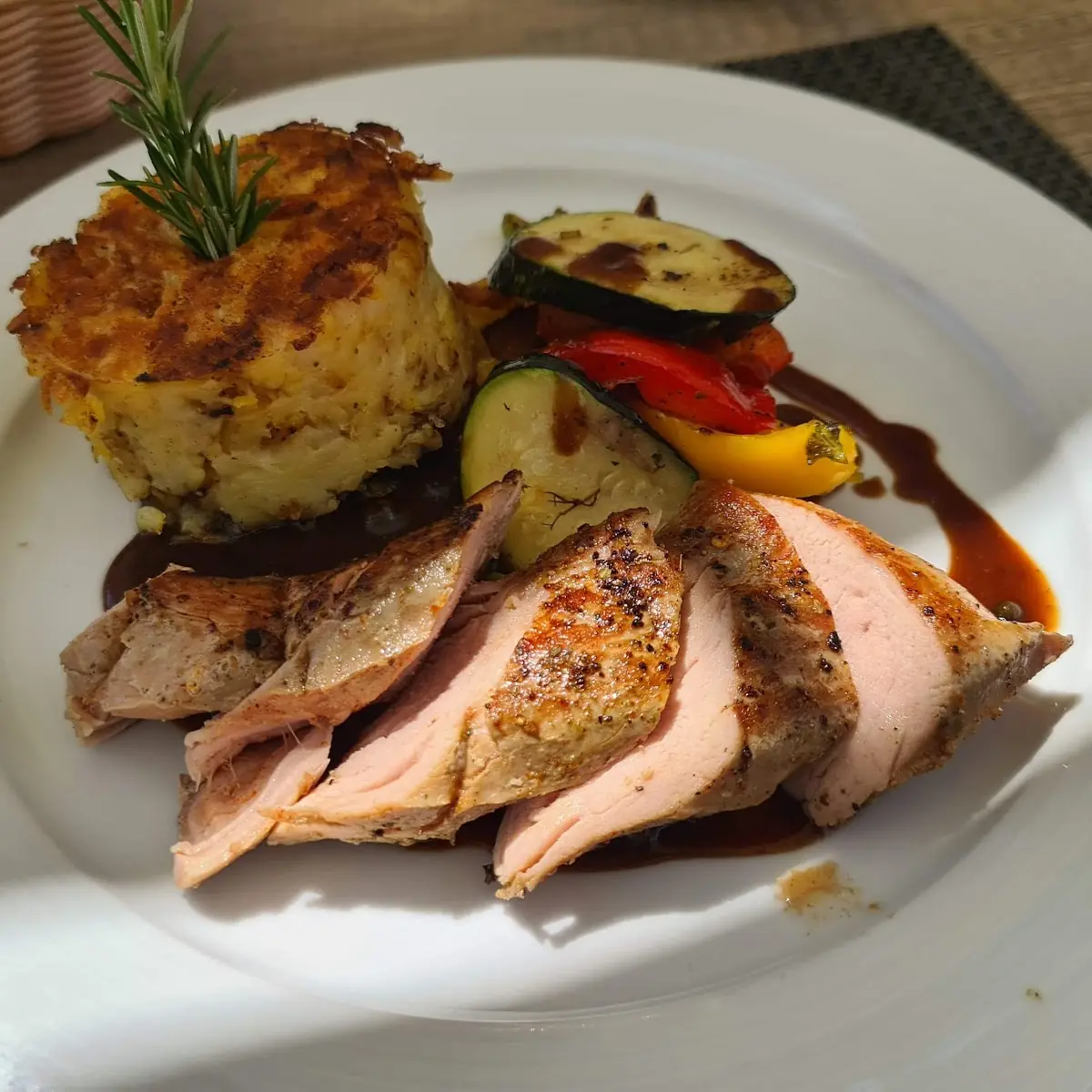 Rosa Schweinfilet Mit Rösti