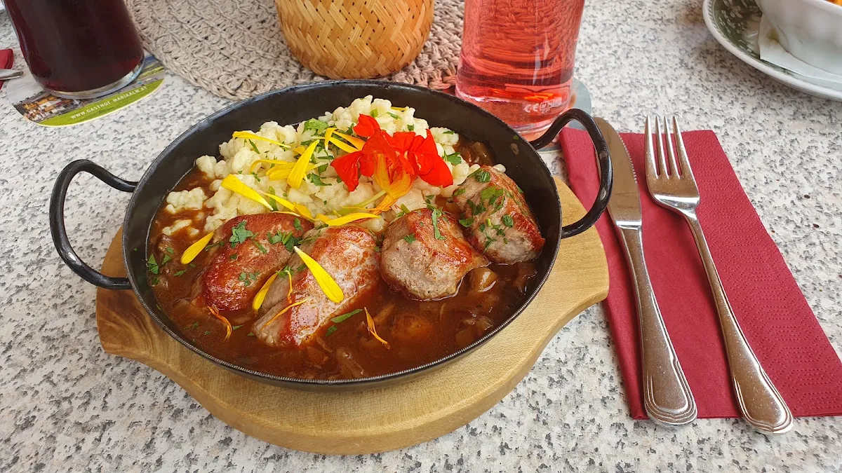 Schweinemedallion Mit Spätzle