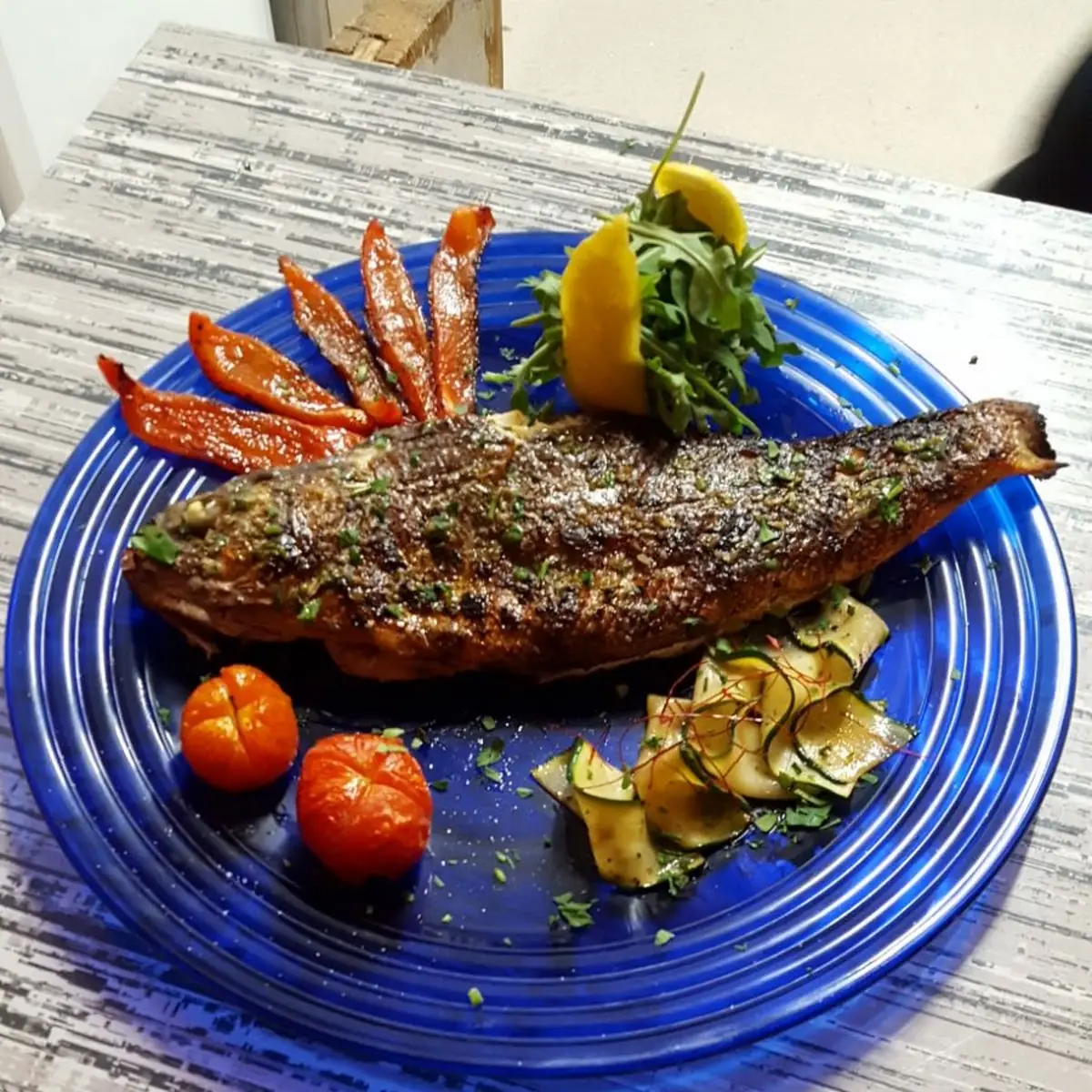 Goldbrasse Gegrillt