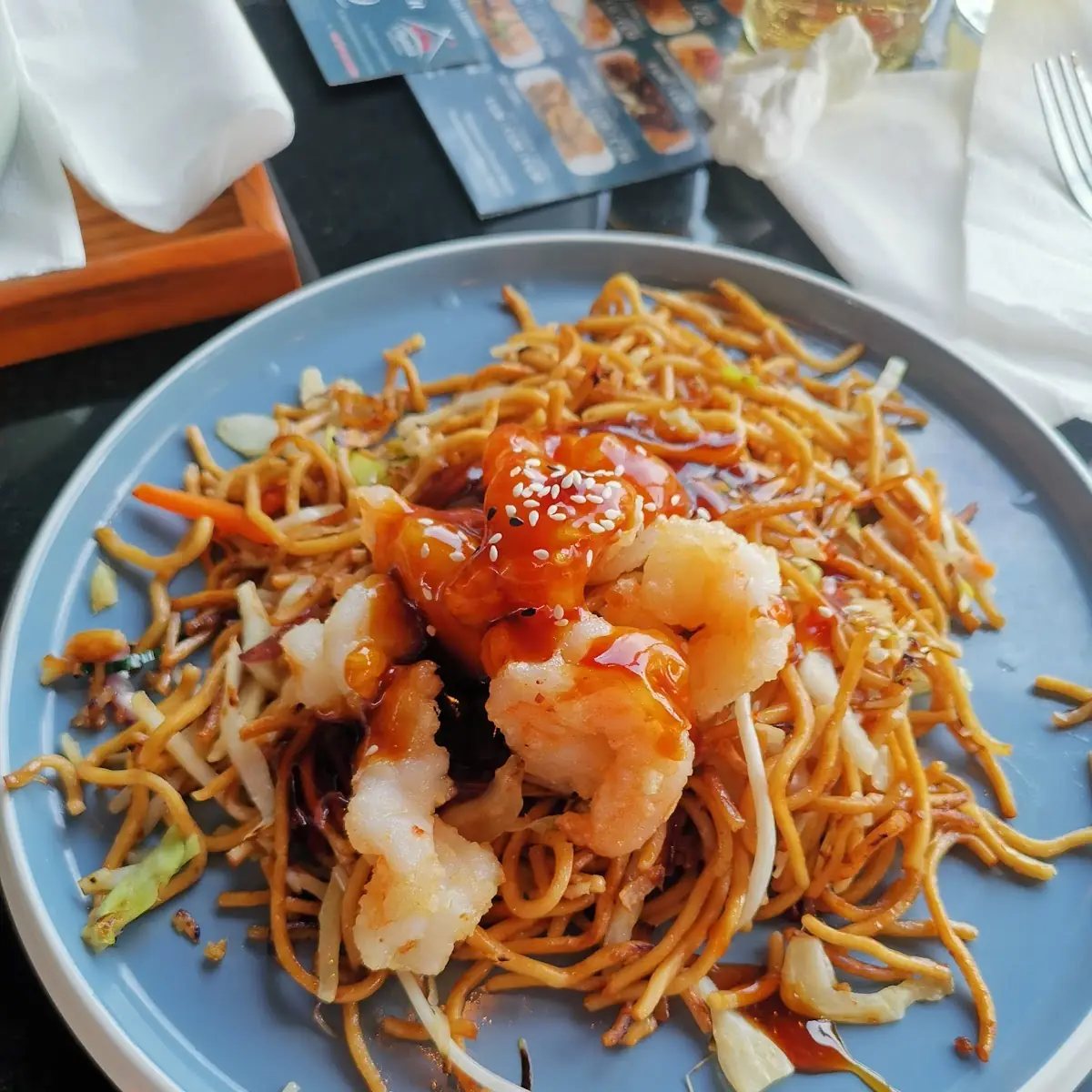Shrimps Mit Nudeln