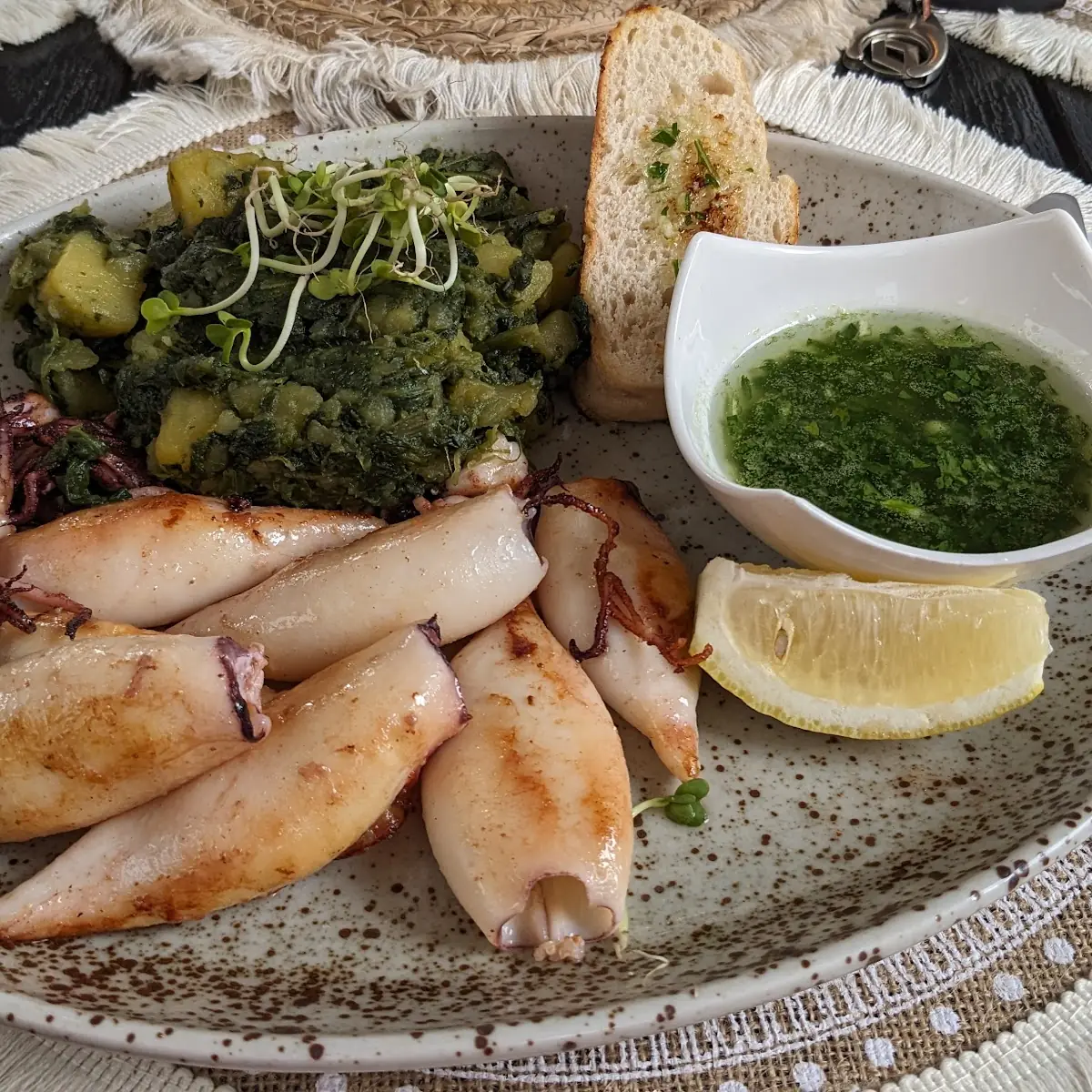 Gegrillle Calamari
