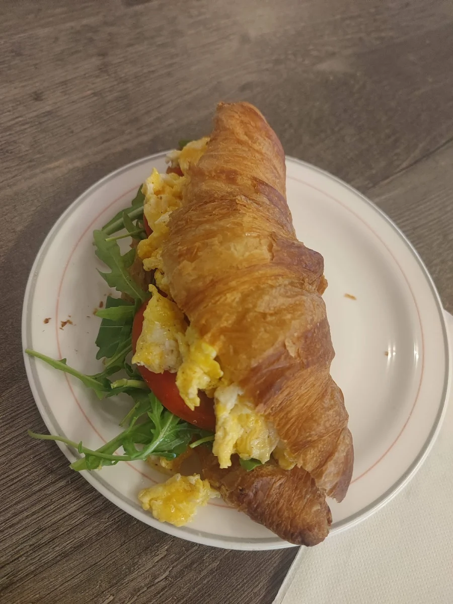 Croissant Gefüllt Mit Rührei