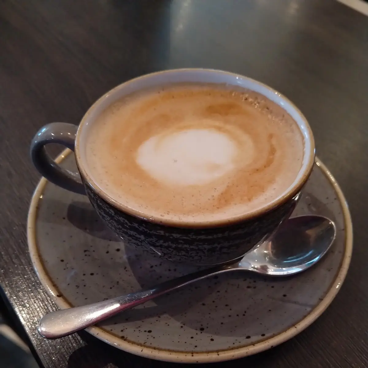 Ham and Cheese Toastie with Coffee of the Day