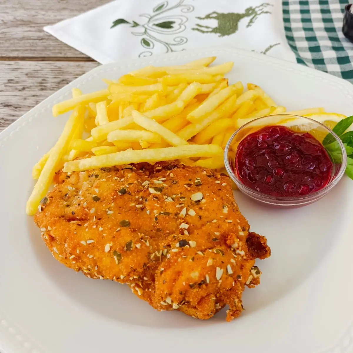 Hühnerschnitzel Mit Käse Und Schinken Gefüllt