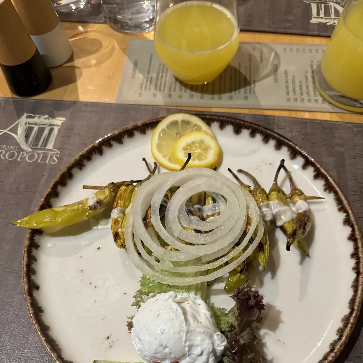 Gegrillte Pfefferoni