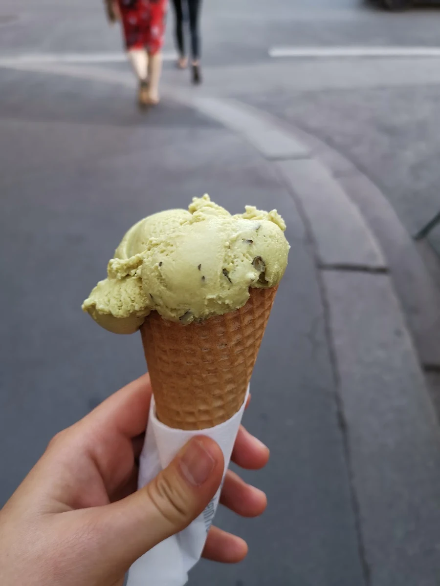 Kürbiskernöl Eis Pumpkin Seed Oil Ice Cream