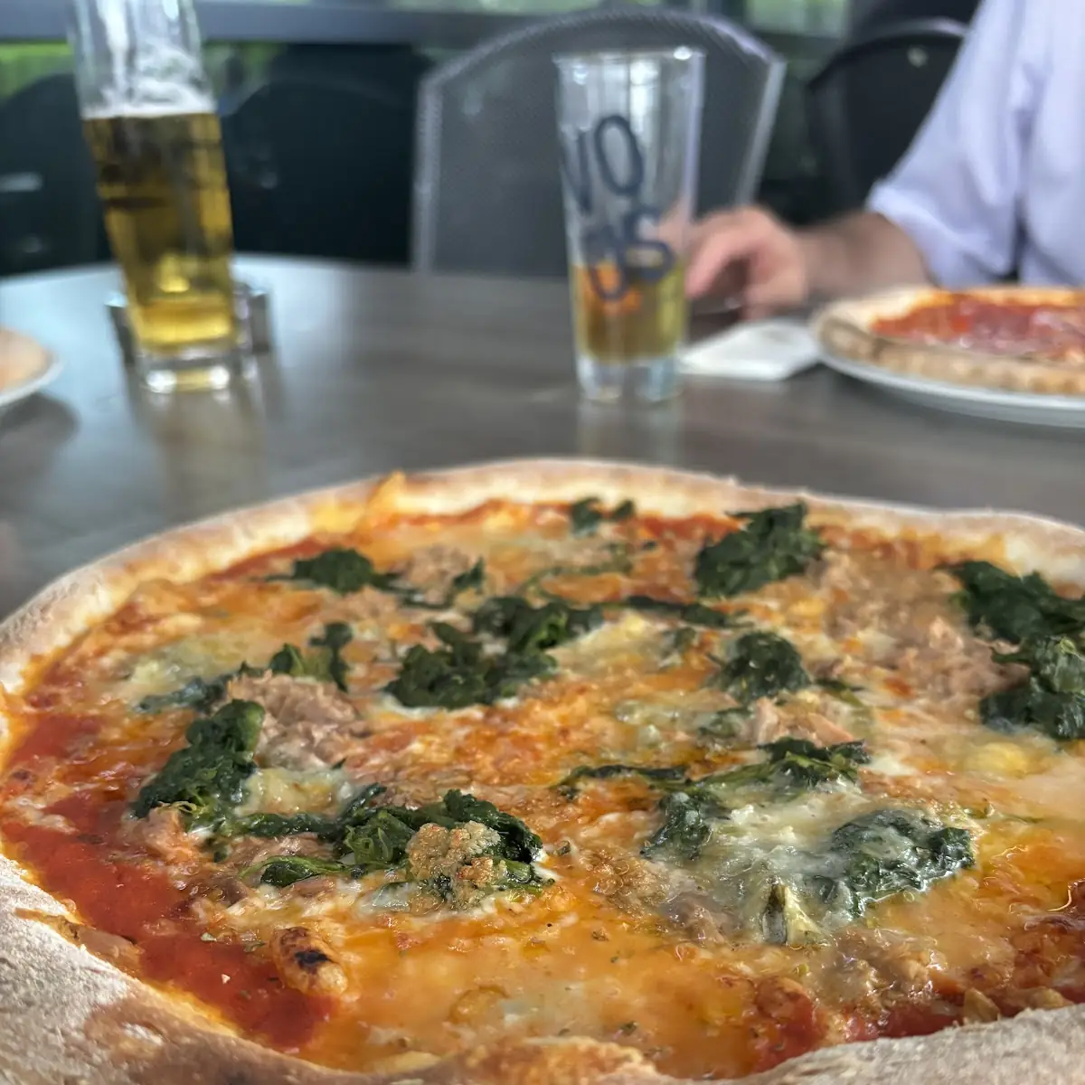 Gorgonzola Thunfisch Spinat Und Knoblauch