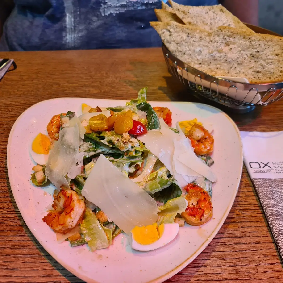 Cesar Salad Mit Garnelen