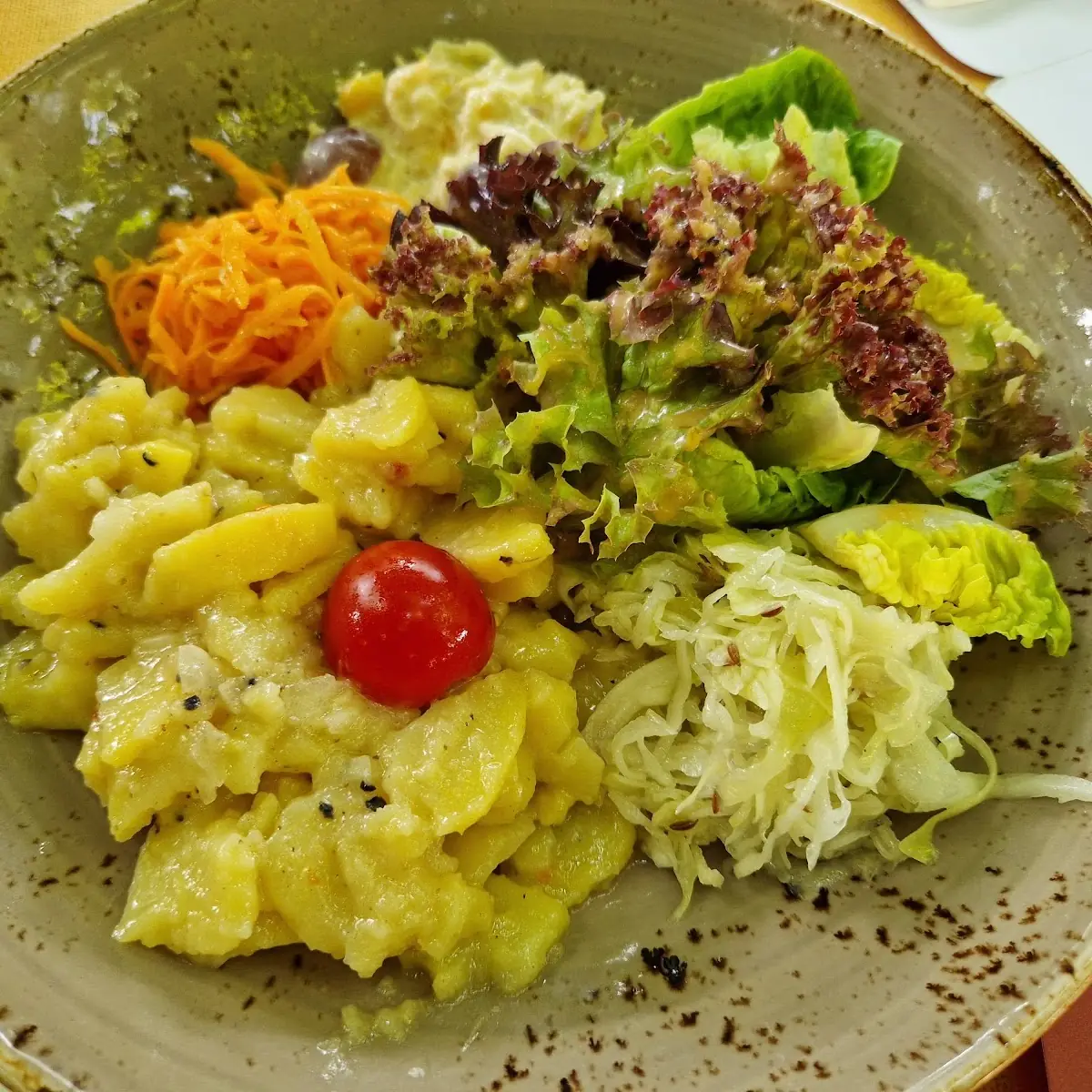 Salatteller Zum Cordon Bleu