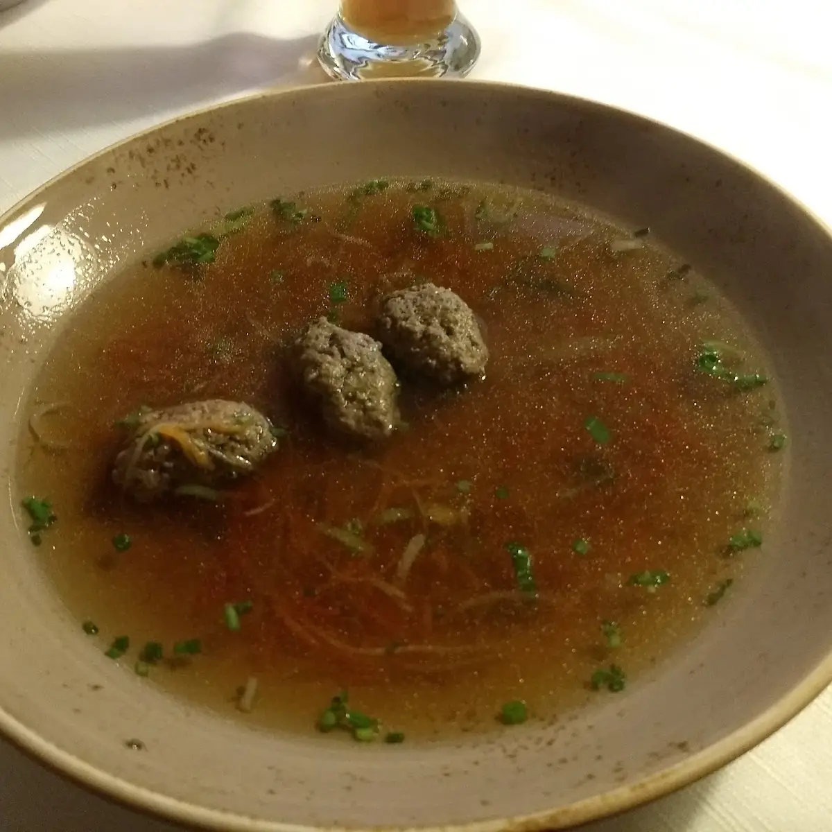 Suppe Mit Wildlebernockerl