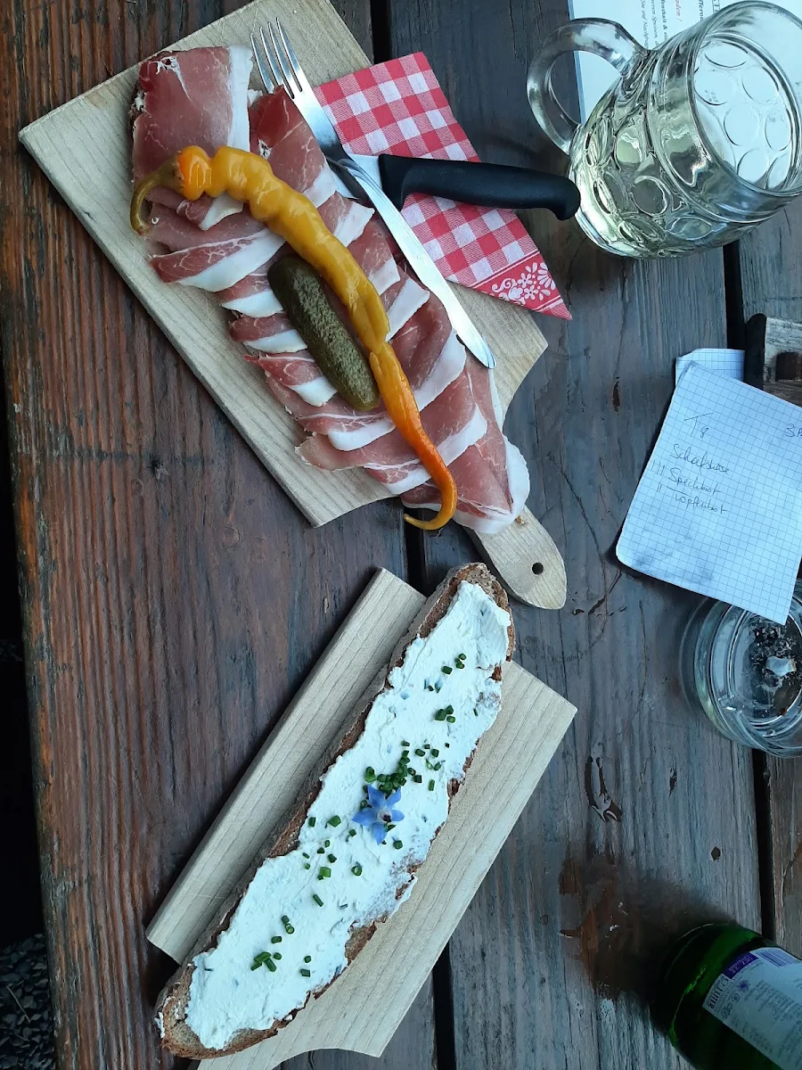 Schinkenbrot Und Topfenbrot