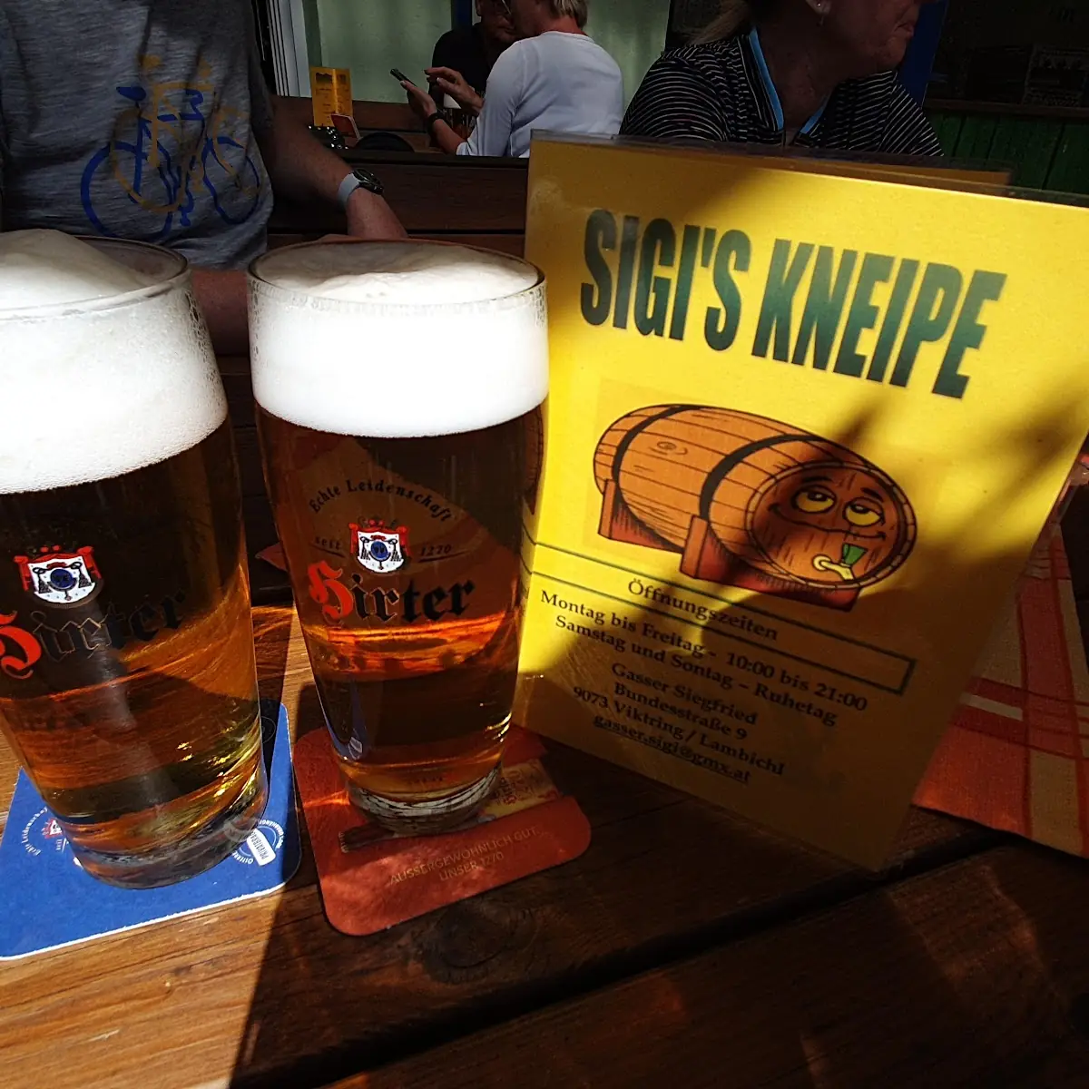Pausen Bier Für Radker