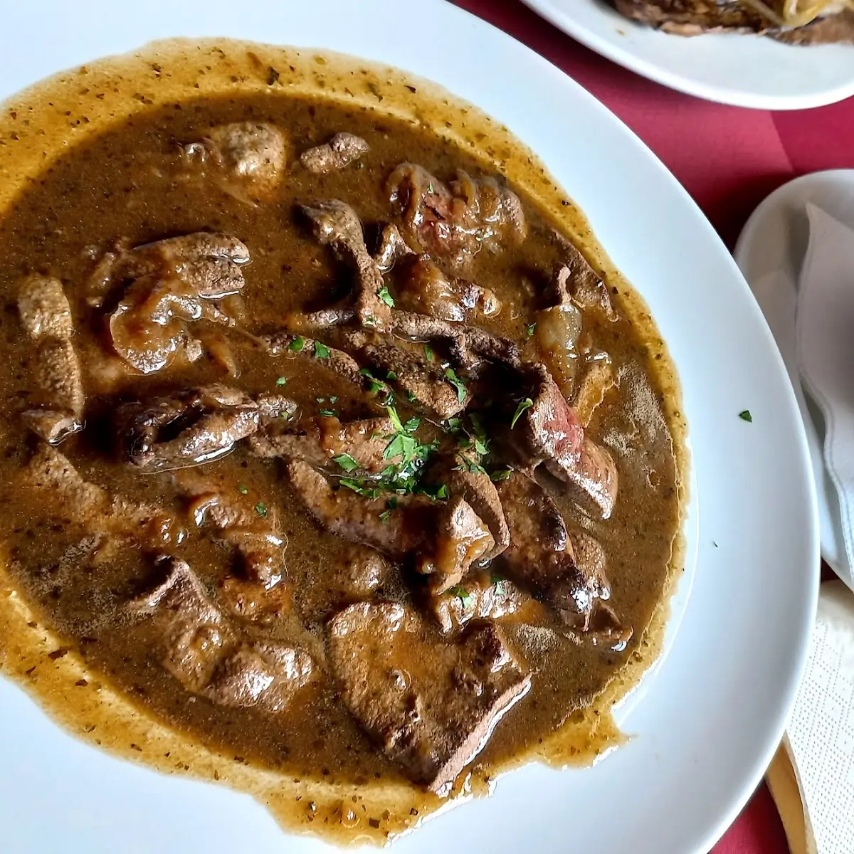 Geröstete Leber Mit Bratkartoffeln