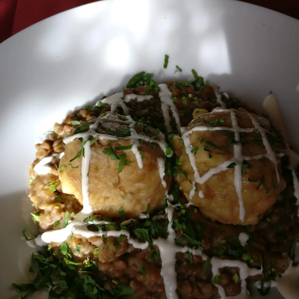 Linsen Mit Semmelknödel