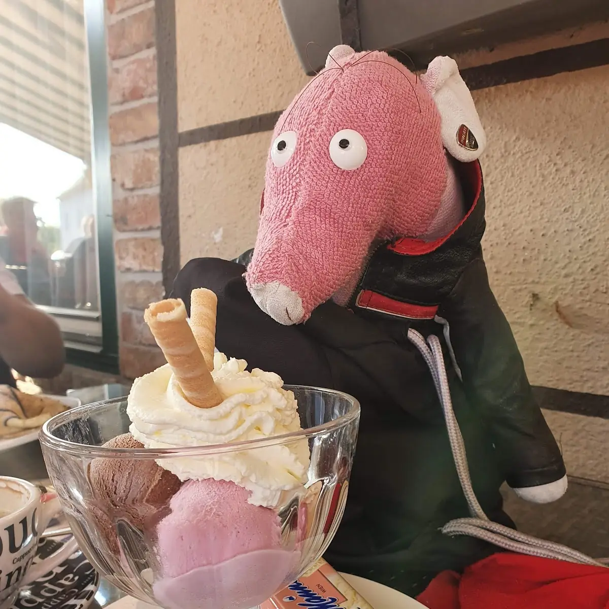Gemischtes Eis Mit Sahne