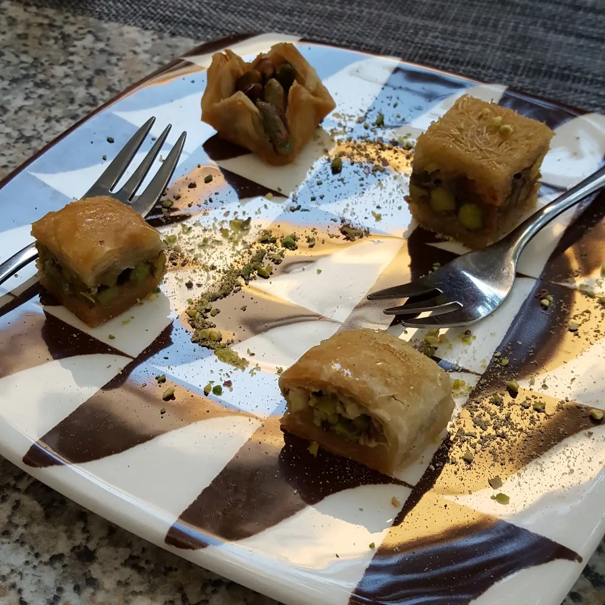 Lebanese Filo Dough Filled with Nuts