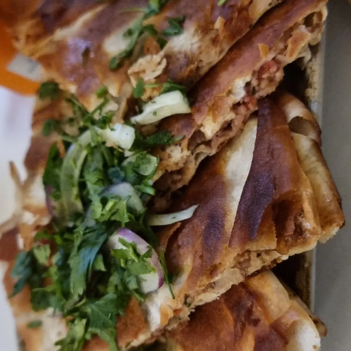 Served with Flat Bread
