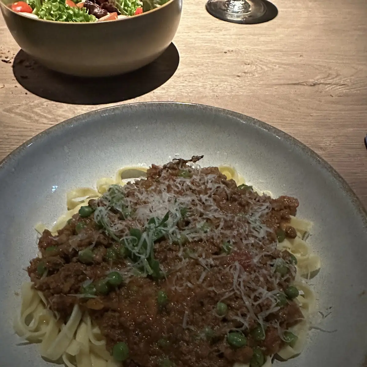 Widschweinragout Spaghetti Bolognese