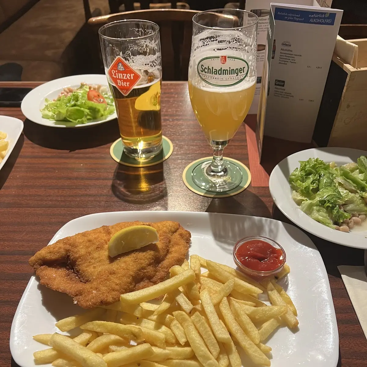 Cordon Bleu Von Der Pute Mit Pommes Und