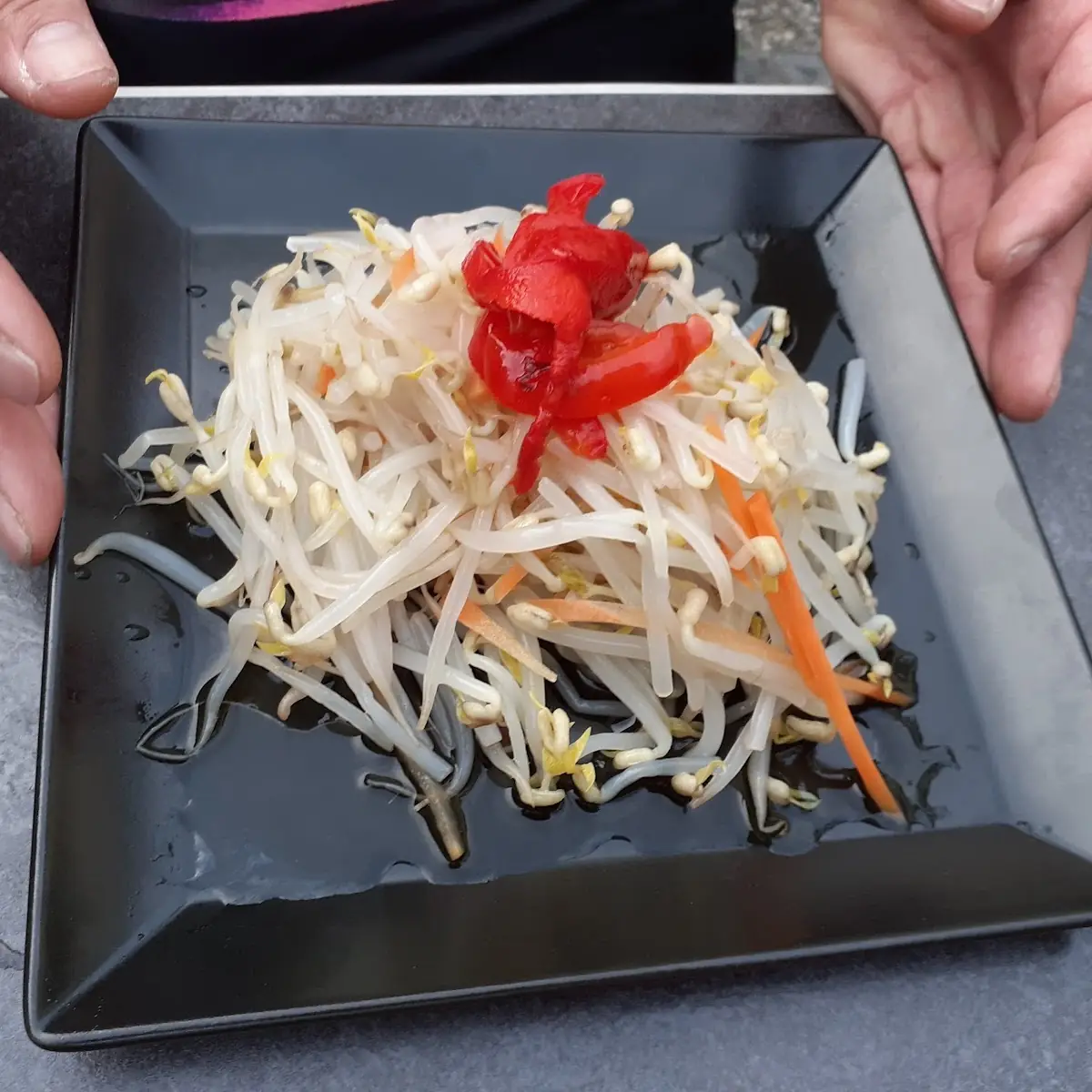 Bohnensprosenkeimlingesalat