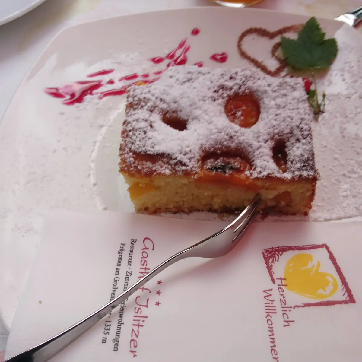 Aprikosenkuchen bzw Marillenkuchen