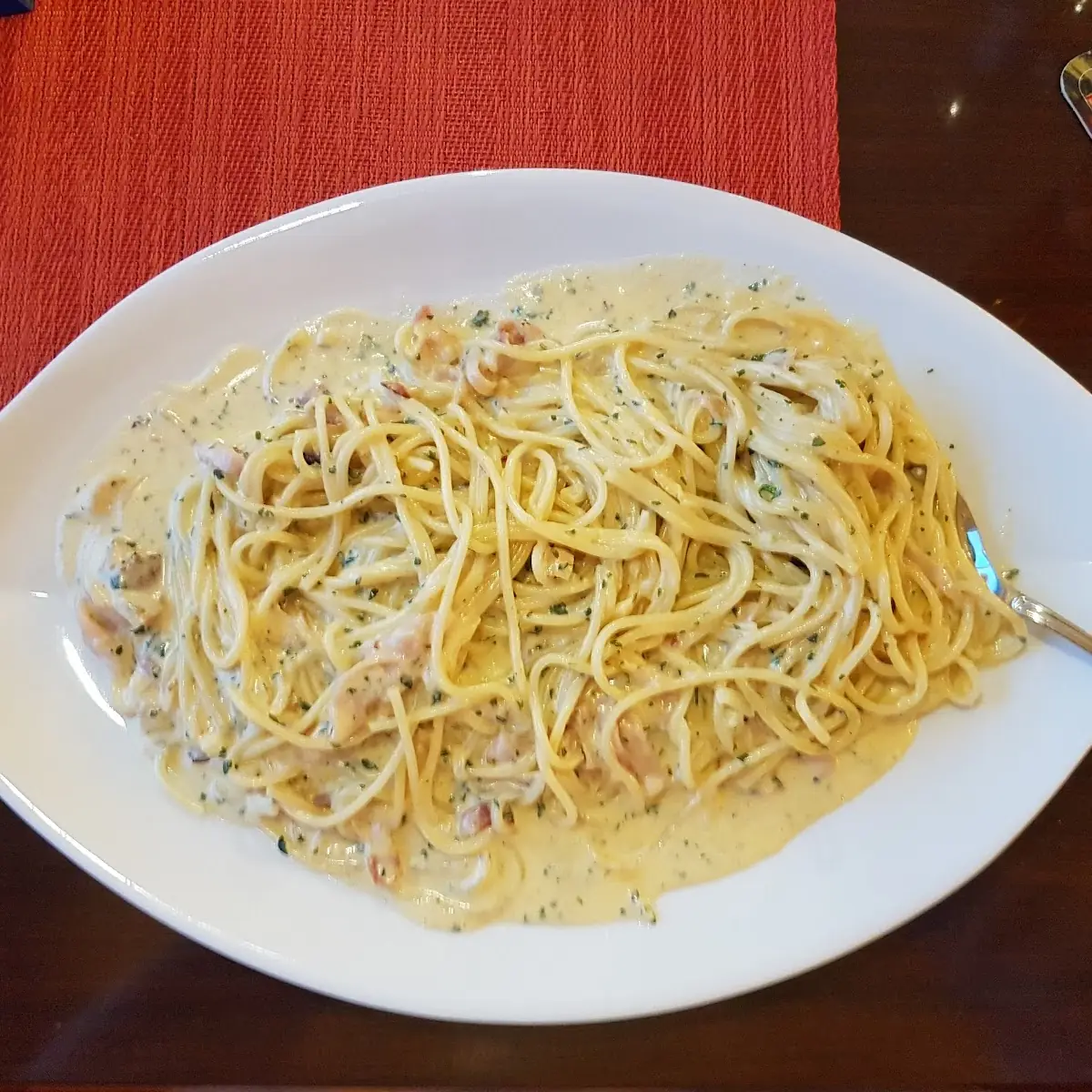 Superromige Spaghetti Carbonara