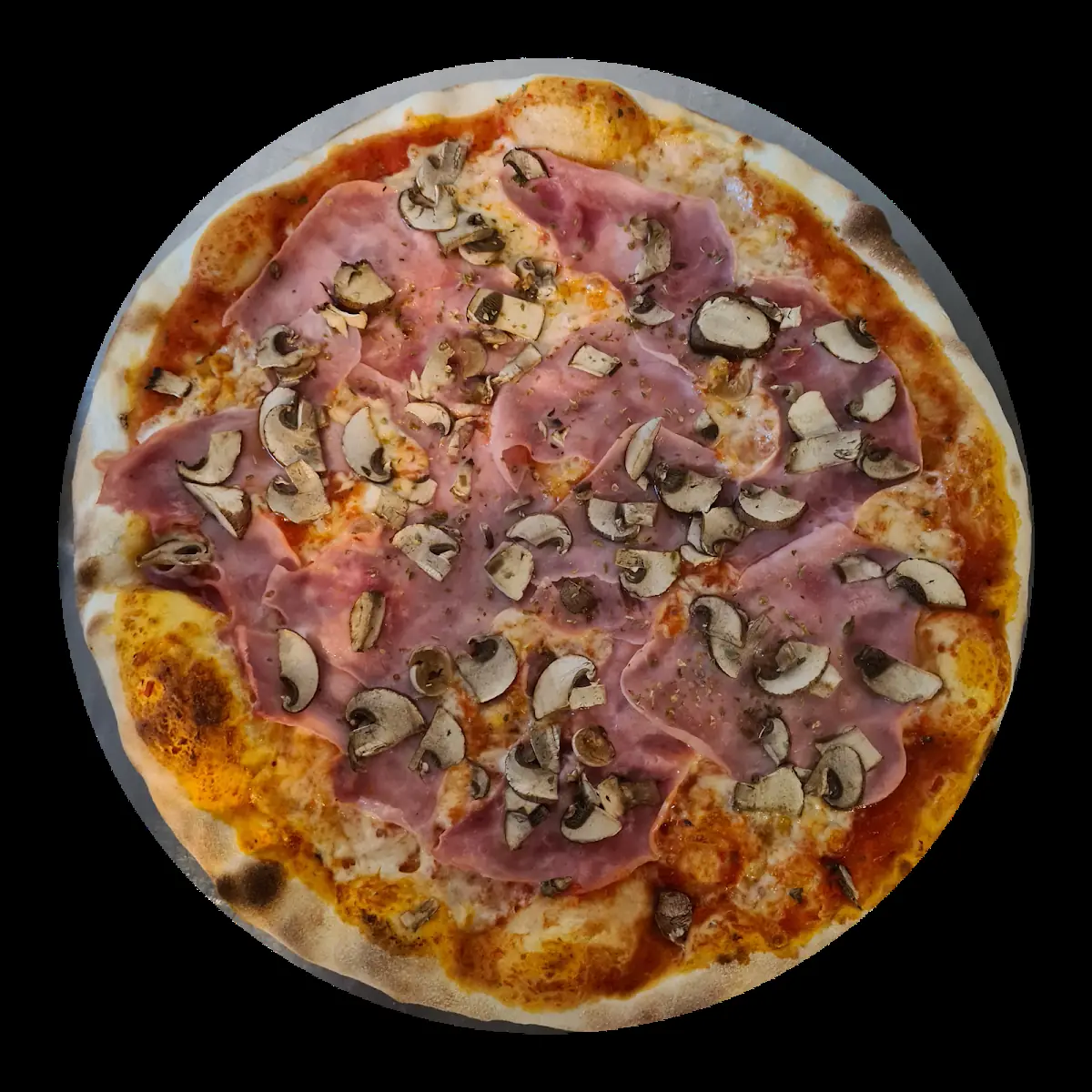 Prosciutto E Funghi 12 00€
