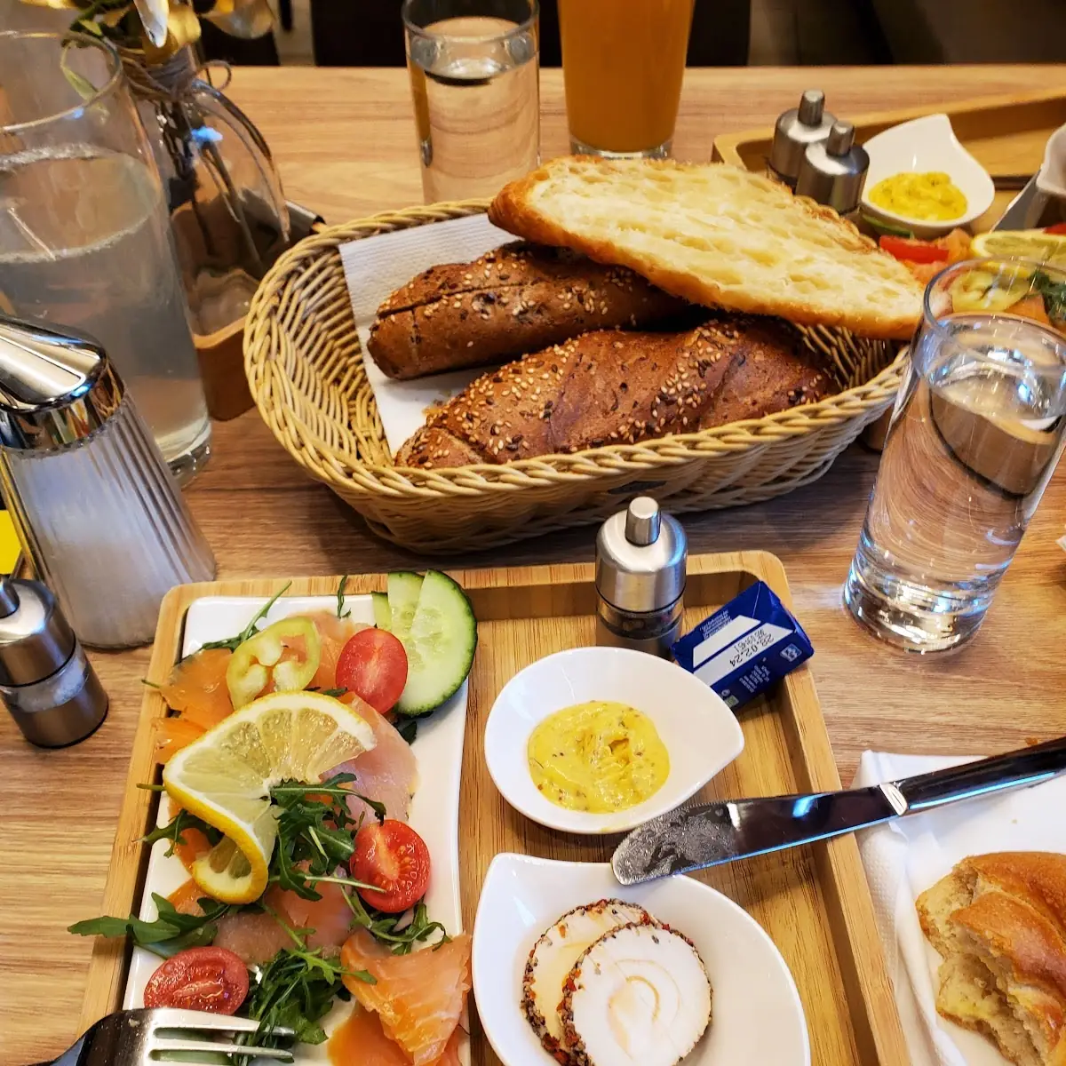 Lachsfrühstück