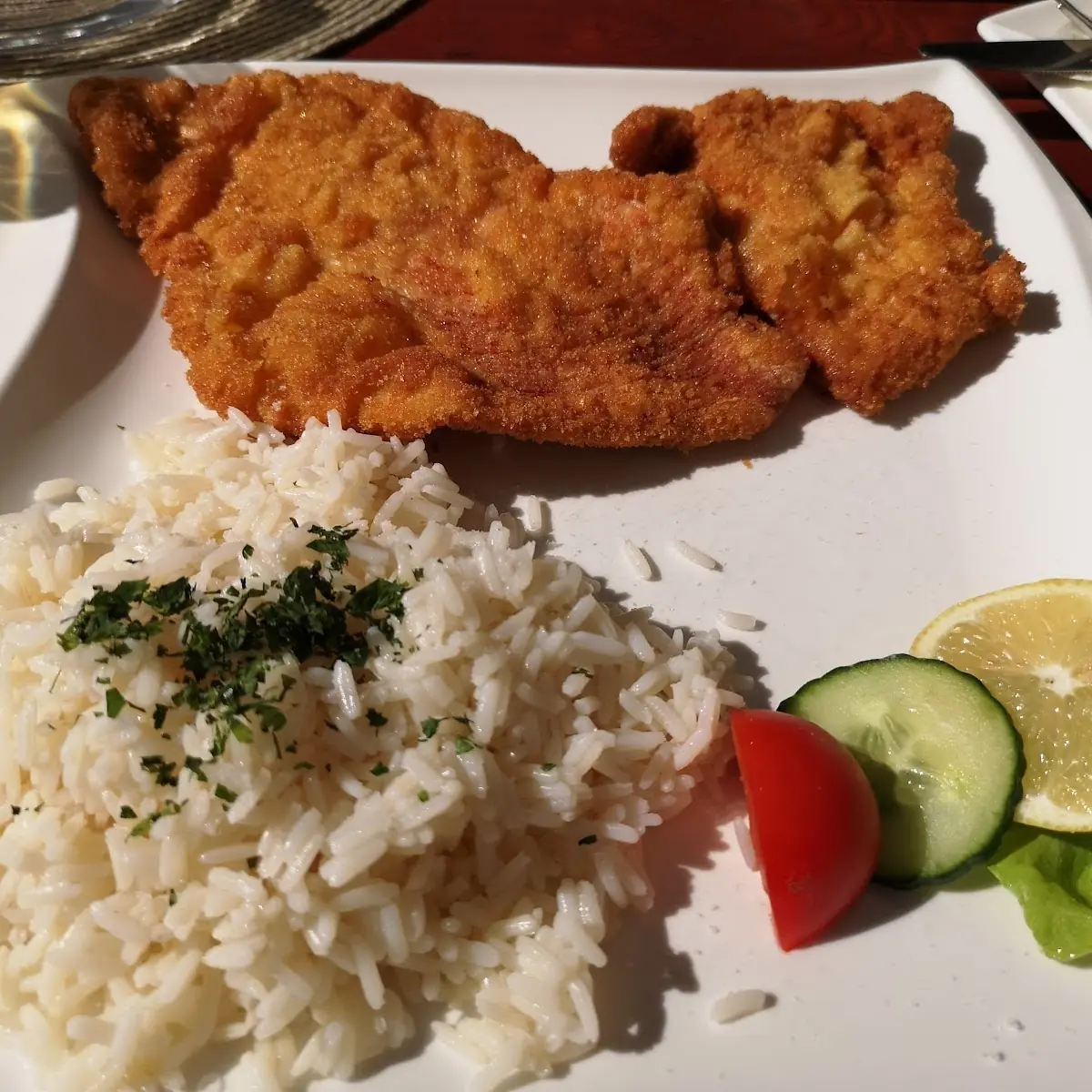 Putenschnitzel Mit Reis