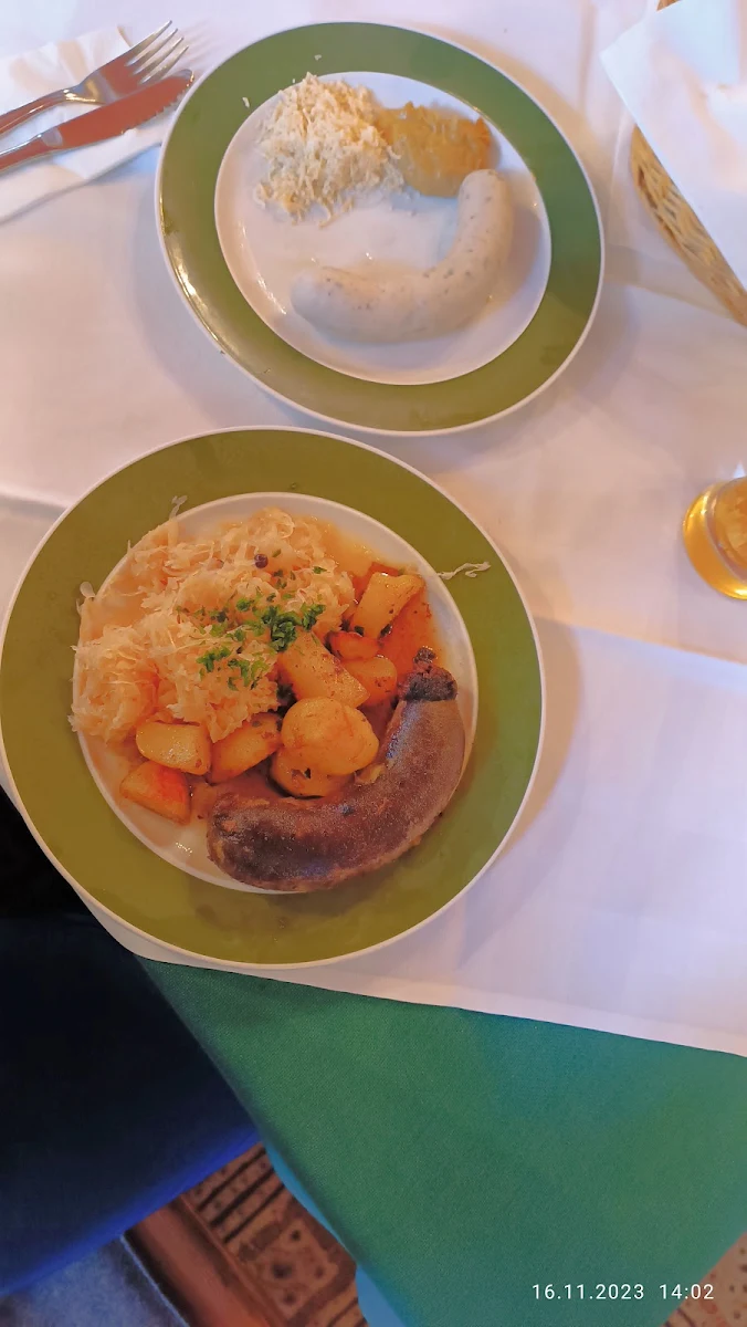 Blutwurst Gebraten Und Weisswurst