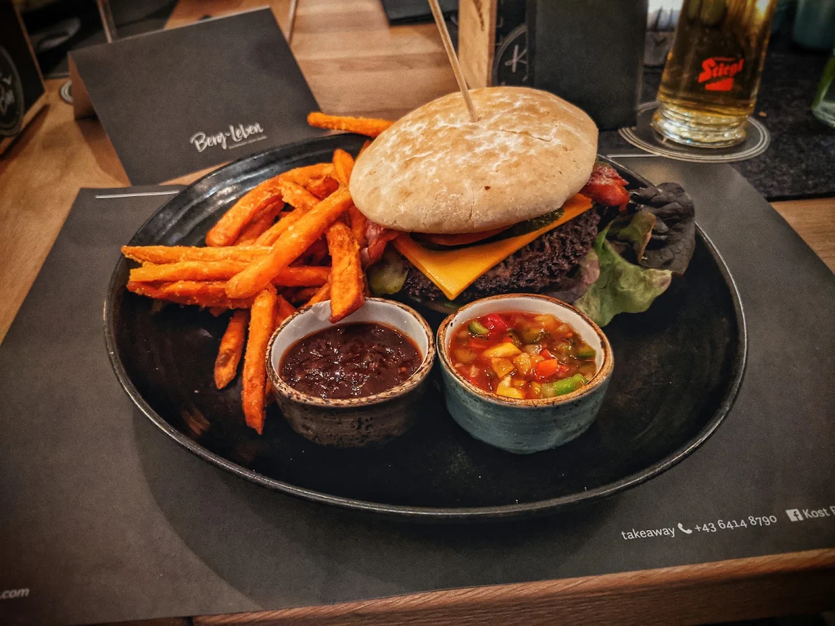 Beef-burger Mit Süßkartoffelpommes