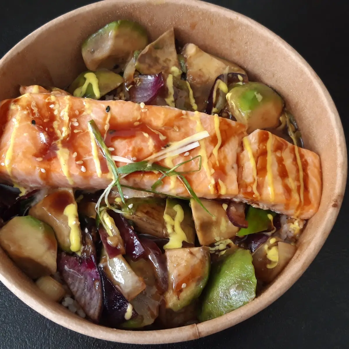 Lachs Teriyaki