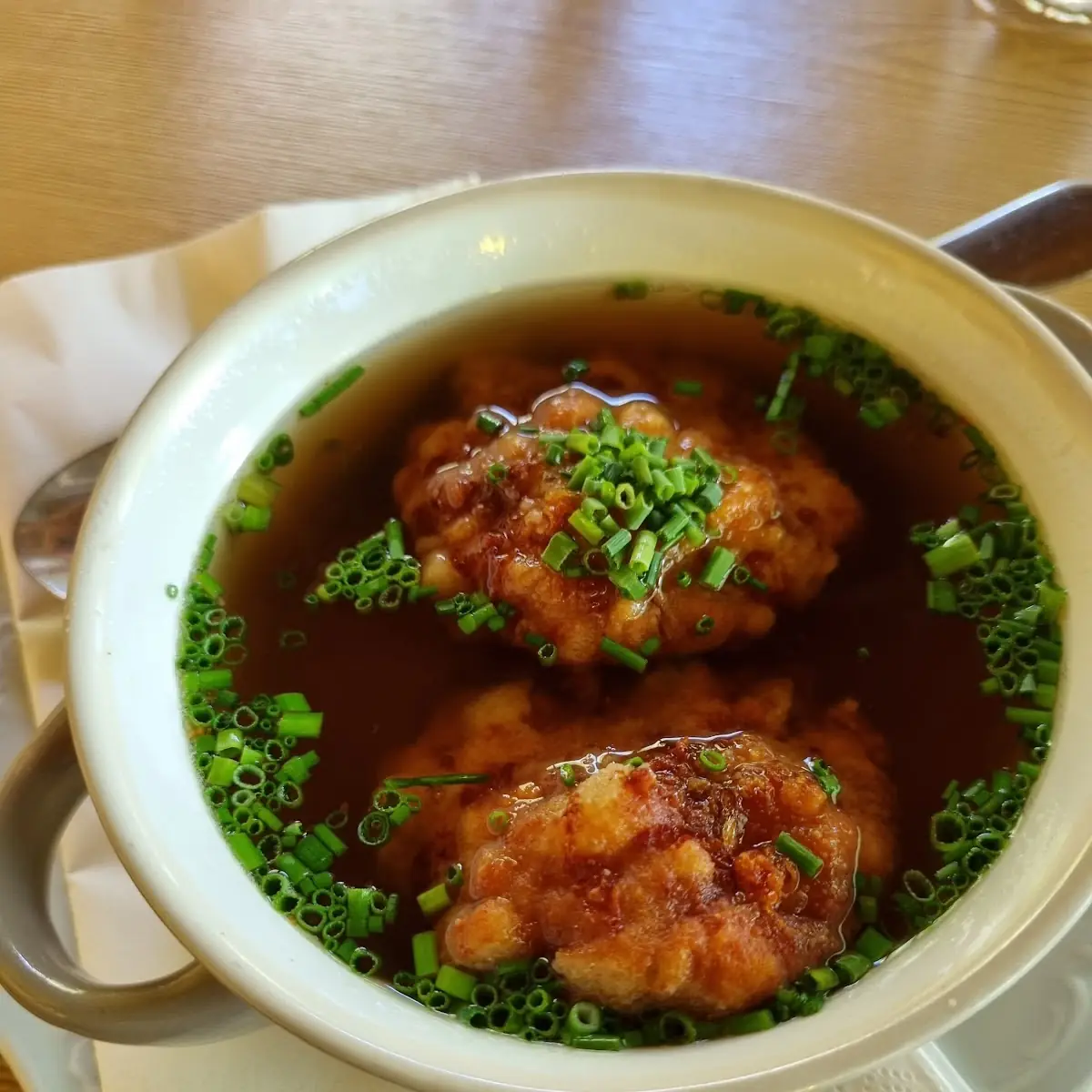 Clear Soup with Liver Dumplings