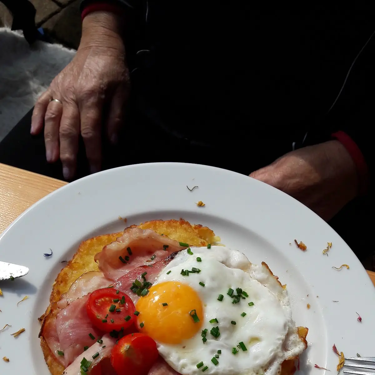 Älplar Rösti Mit Speck Und Spiegelei