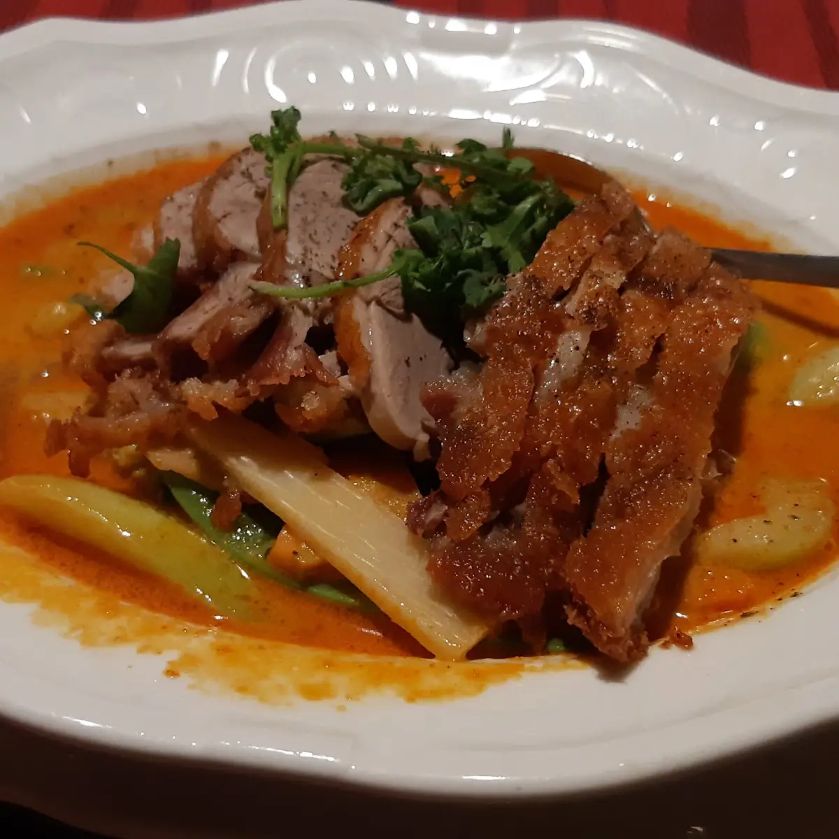 Thai-rotes Curry Mit Ente