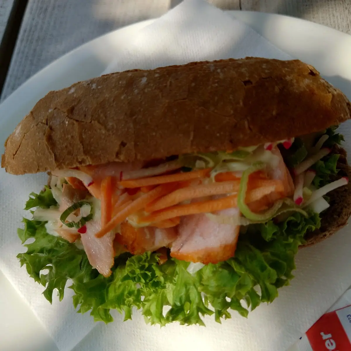 Pulled Lachs Baguette