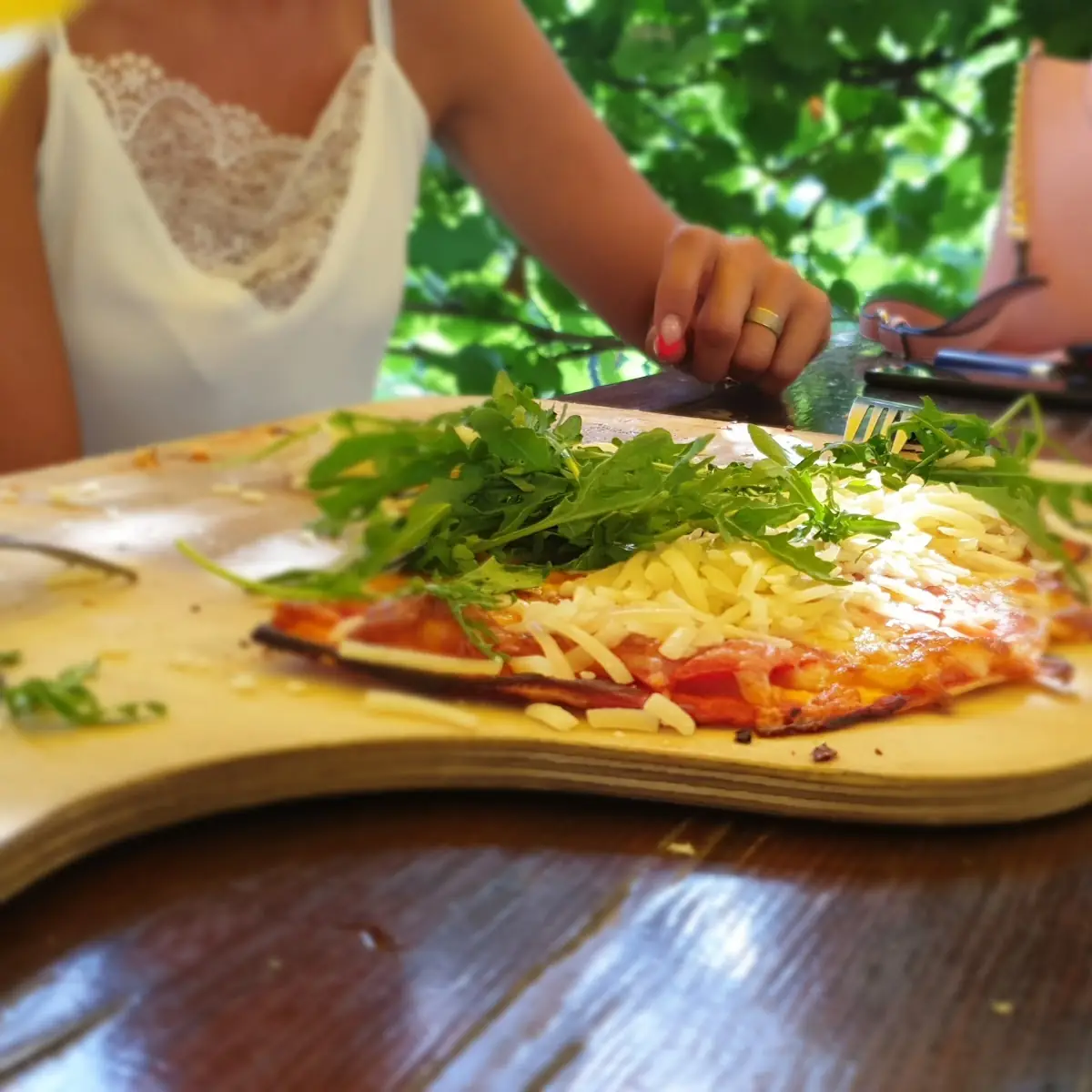 Flammkuchen Rucola Salat