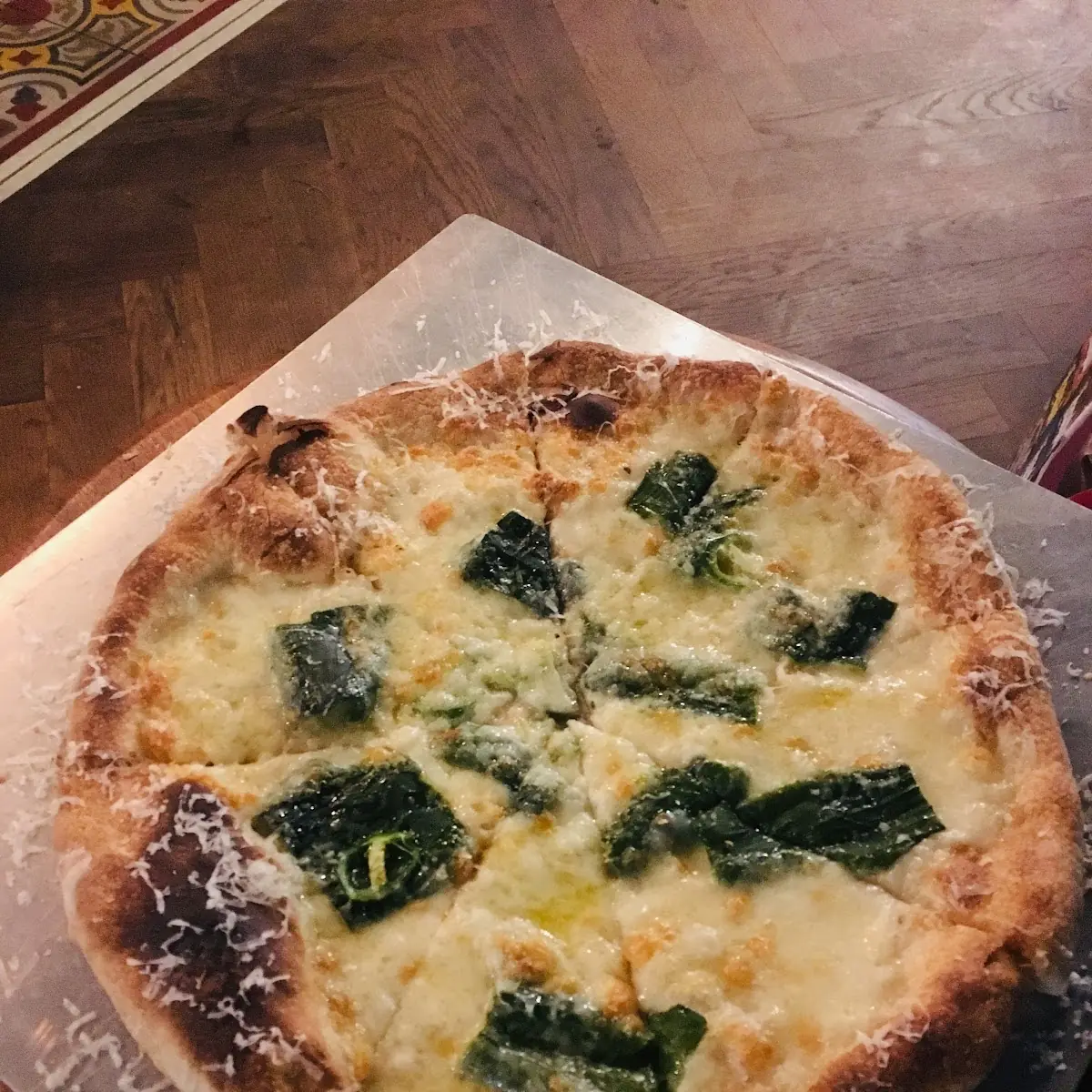 Pizza Bianca Marbled With Female Zucchini