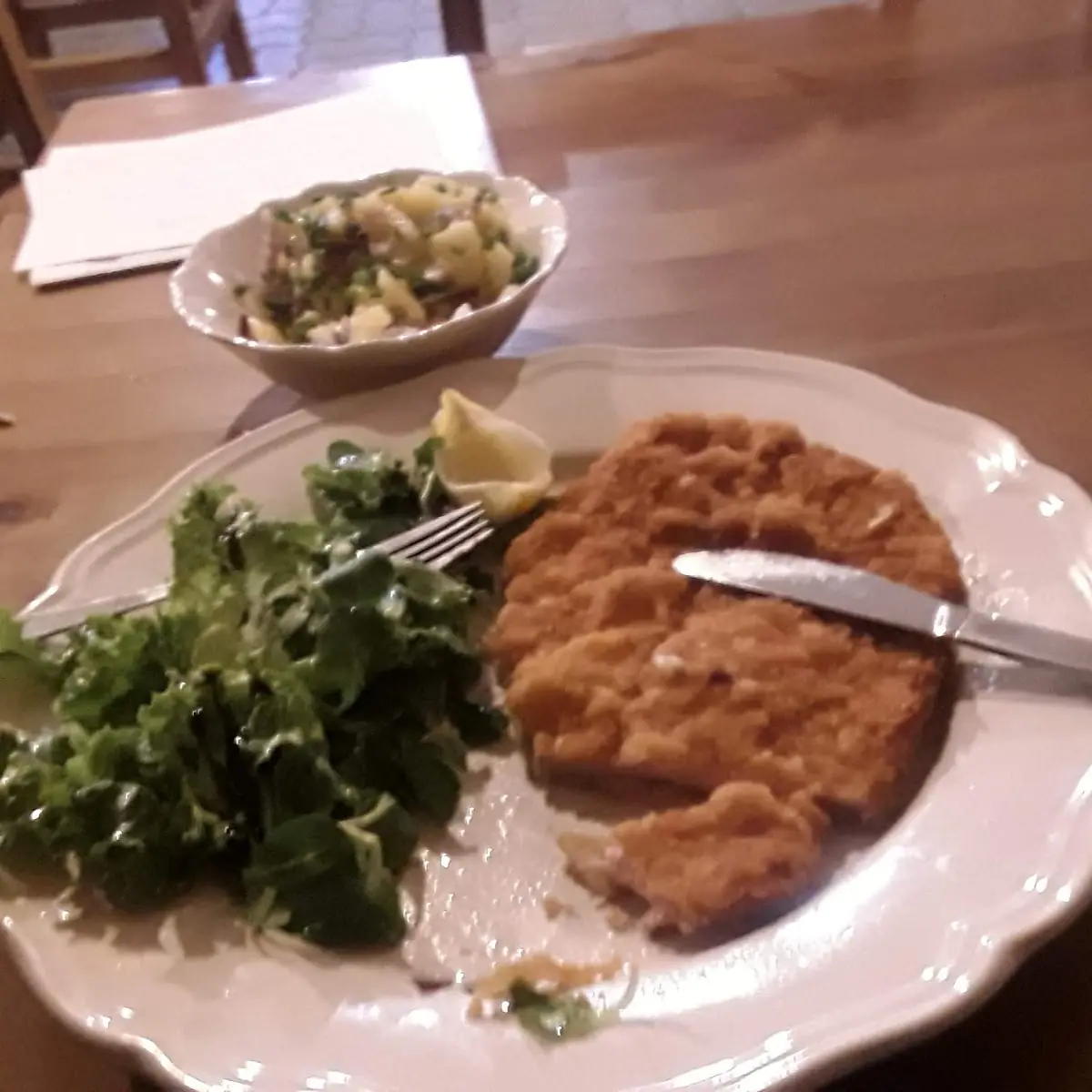 Wiener Schnitzel Fantastisch Zu Geniessen Bei Günter