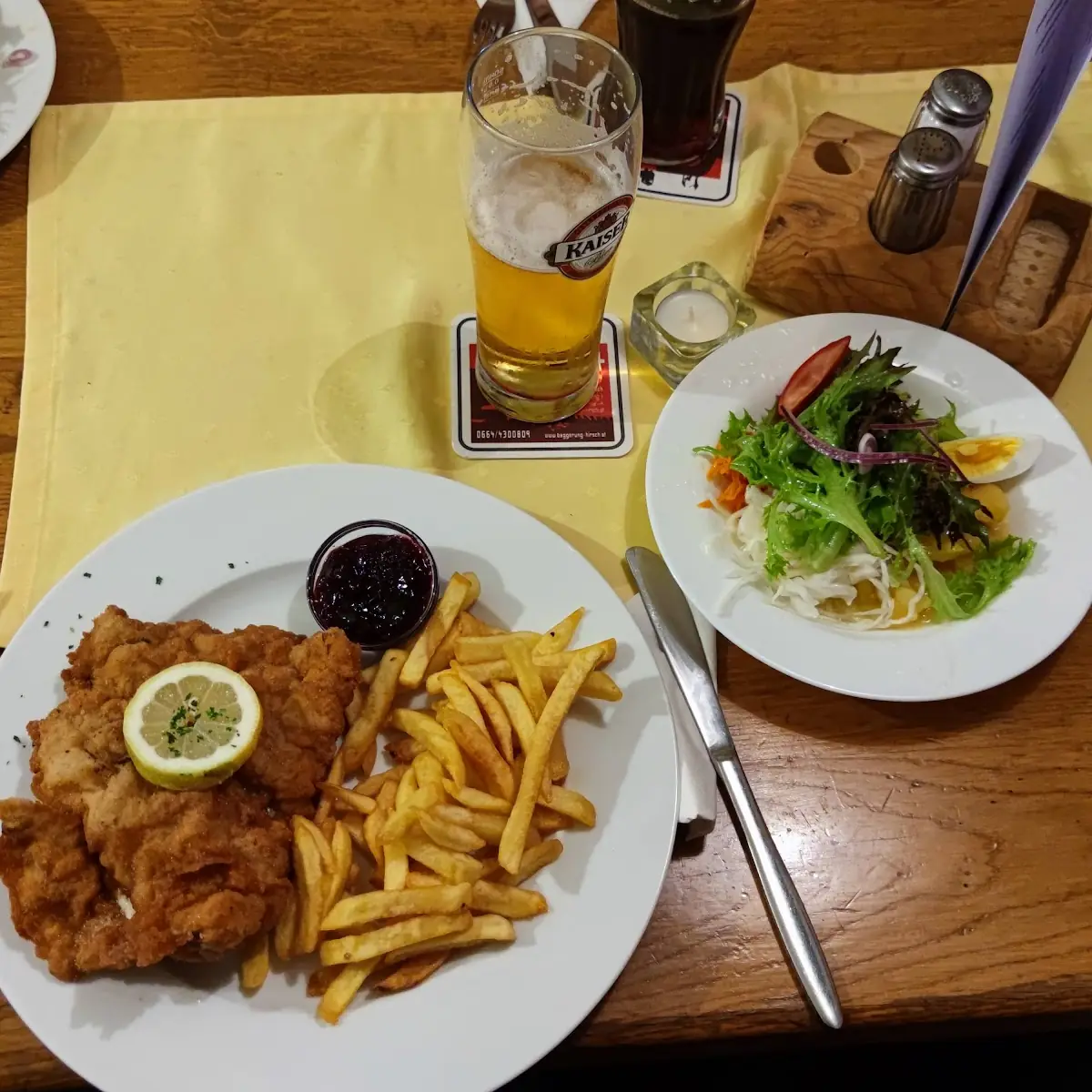 Putenschnitzel Mit Pommes Frites
