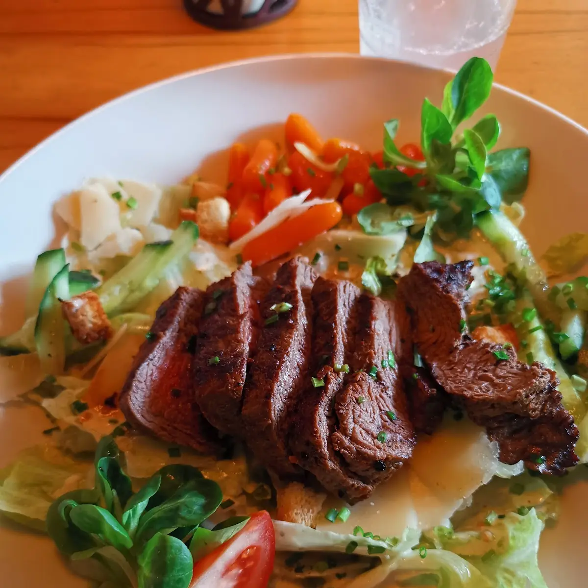Caesar Salat Mit Rinderfilet 200g Vom Gril