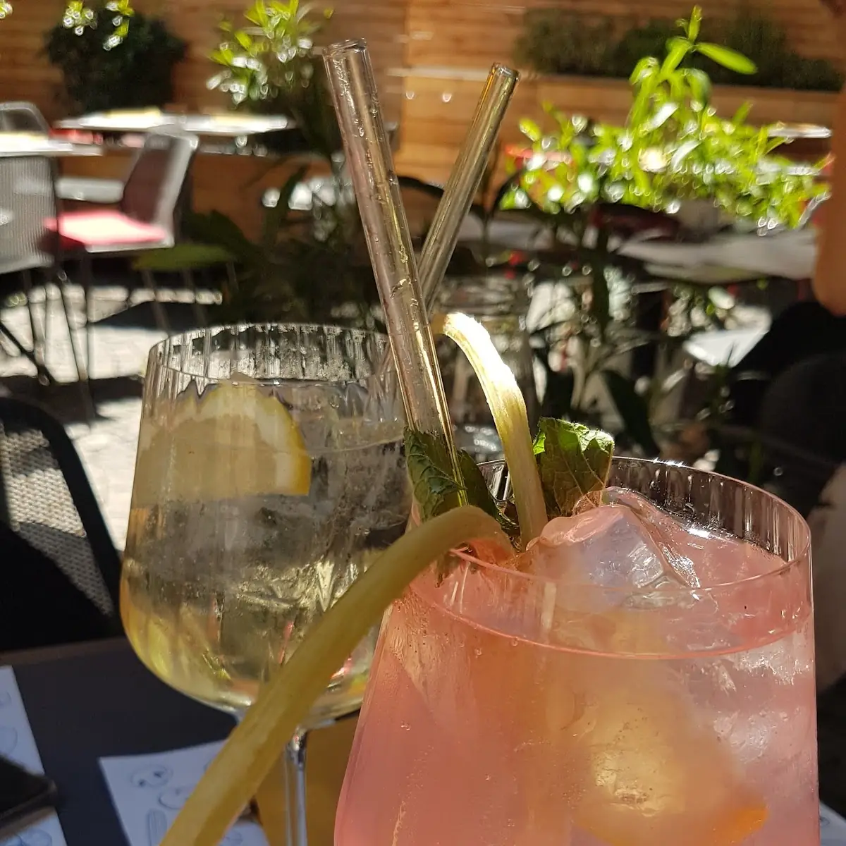 Limonade Mit Rhabarber Erdbeer Vanille