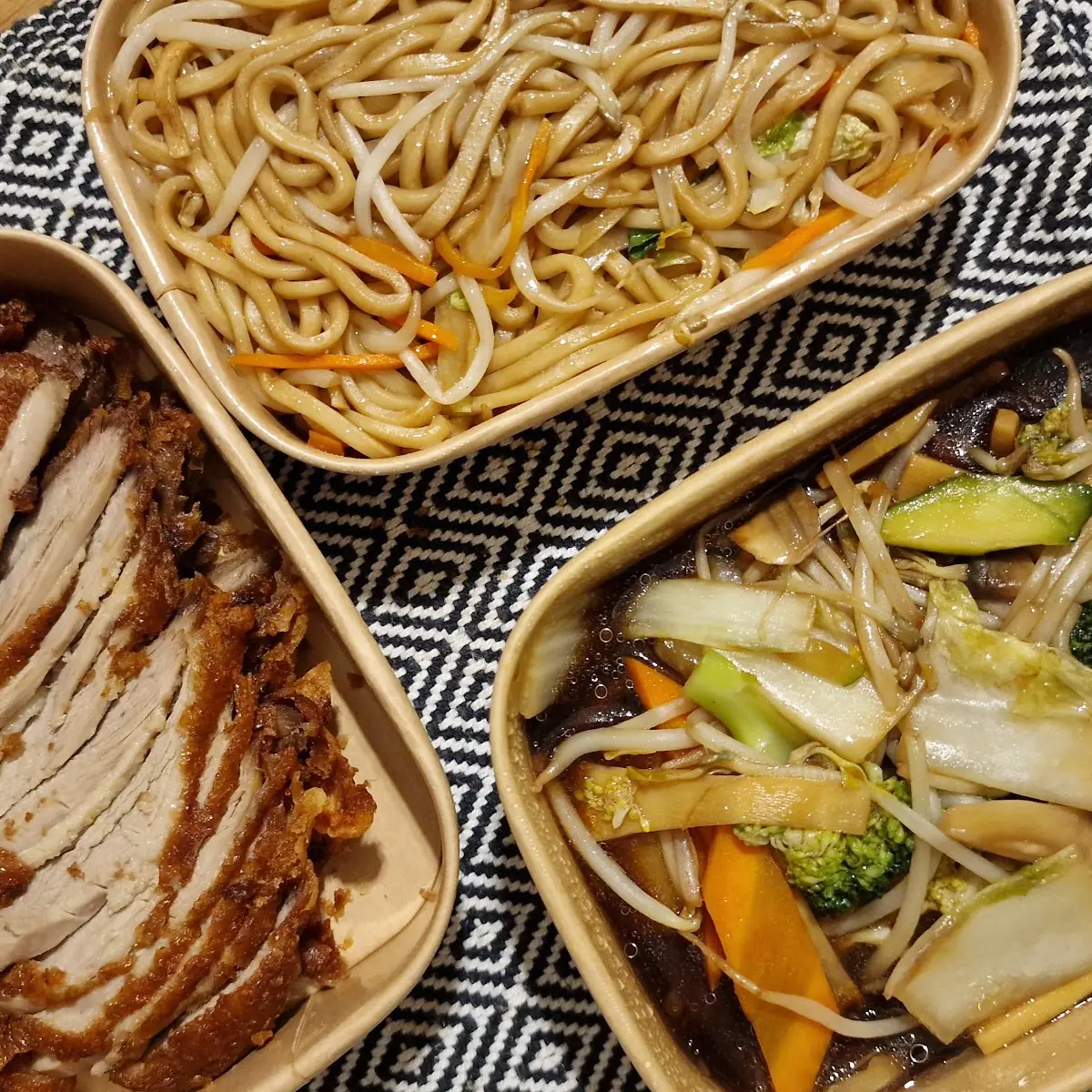 Duck with Noodles and Veggies